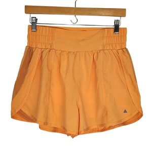 Balance Athletica Breeze Shorts Orange S High Waisted Oasis Collection Lined